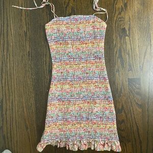 STORIA multicolored ruffled dress